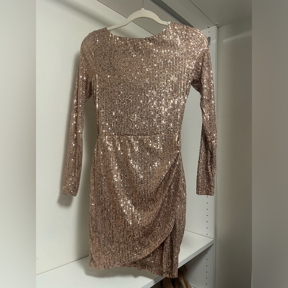 Windsor bronze/gold sequin mini dress size 3/4